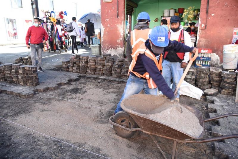 Trabaja Gobierno de Jorge Corichi en la imagen urbana de Tlaxcala Capital