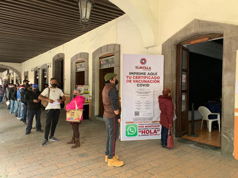 Más de cuatro mil personas han sido apoyadas en Tlaxcala Capital para imprimir su certificado de vac