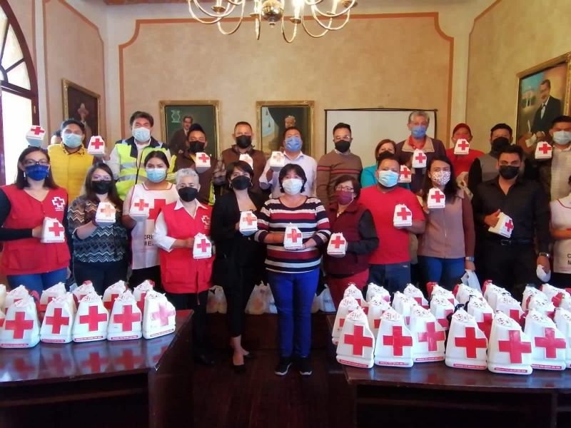Tlaxcala Capital suma a trabajadores como voluntarios para la colecta anual de la Cruz Roja Mexicana