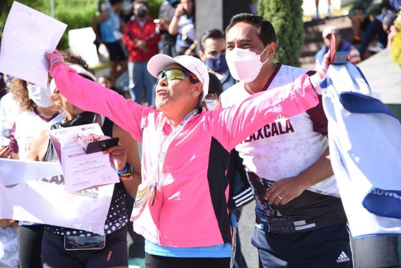 Corredores tomaron con jubilo la capital de Tlaxcala